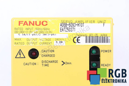 SERVO AMPLIFIER UNIT B SERIES A06B-6093-H101 240V 3.2A FANUC