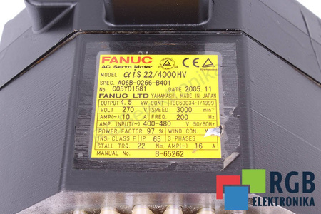 STOJAN SILNIKA A06B-0266-B401 FANUC