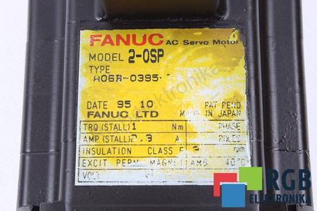 SERVOMOTOR 2-0SP A06B-0395-B169 90V 2.3A ENKODER A860-0346-T041 FANUC