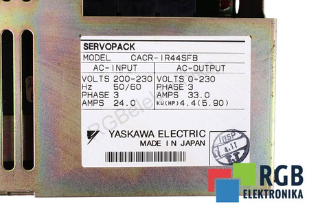 CACR-IR44SFB SERVOPACK YASKAWA