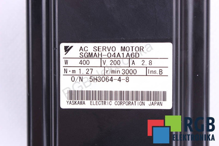 STOJAN SILNIKA SGMAH-04A1A6D 400W 200V 2.8A 3000/MIN YASKAWA