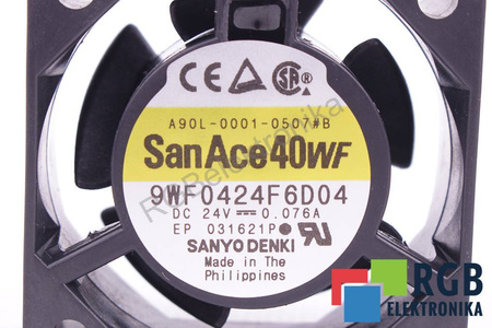 NOWY WENTYLATOR A90L-0001-0507#B 9WF0424F6D04 40X40X20MM 24VDC SANYO DENKI FANUC