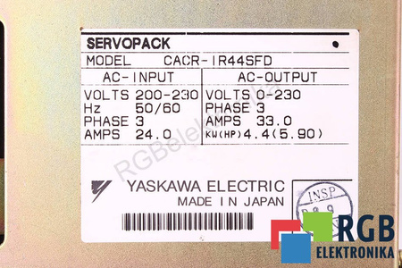 SERVOPACK CACR-IR44SFD YASKAWA
