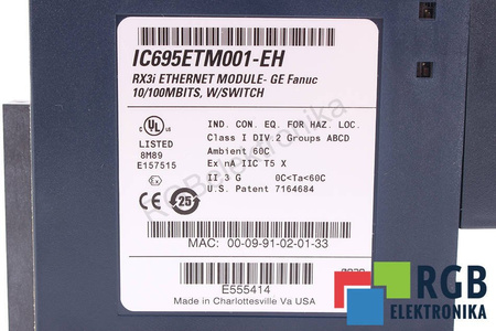 ETHERNET MODULE IC695ETM001-EH RX3I FANUC