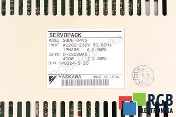 SGDE-04VS SERVOPACK YASKAWA