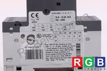 MS116 MS 116 10-16A AC3 153-230A 6KV ABB