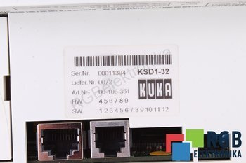 KSD1-32 00-105-351 E93DA113I4B531 ID.NO. 00423970 KUKA