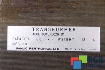 TRANSFORMATOR A80L-0010-0029-01 FANUC